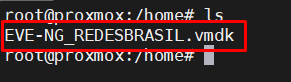 Enviando o .vmdk para dentro do Proxmox