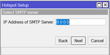 Deixando Hotspot sem SMTP