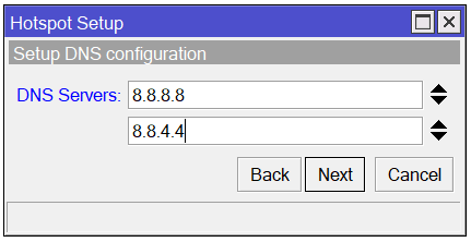 Definindo DNS para Hotspot