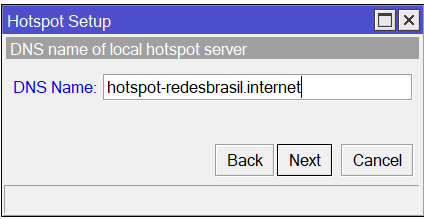Definindo DNS local para Hotspot